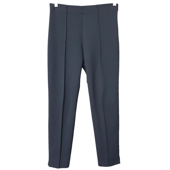 ATM Anthony Thomas Melillo Ponte Knit Black Side-Zip Pants Size 8 - Picture 1 of 4